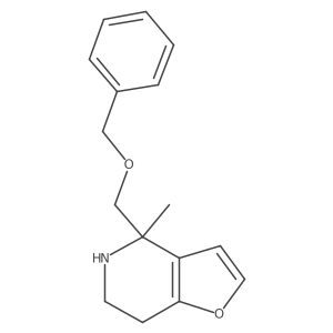 4-[(benzyloxy)methyl]-4-methyl-4H,5H,6H,7H-furo[3,2-c]pyridine结构式
