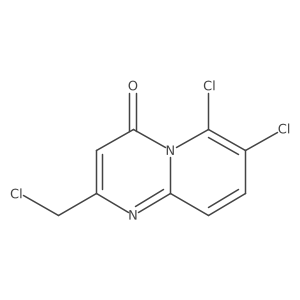 6,7-dichloro-2-(chloromethyl)-4H-pyrido[1,2-a]pyrimidin-4-one Structure