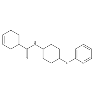 N-((1r,4r)-4-(pyridin-2-yloxy)cyclohexyl)cyclohex-3-enecarboxamide Structure