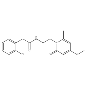 2-(2-chlorophenyl)-N-(2-(4-methoxy-6-methyl-2-oxopyridin-1(2H)-yl)ethyl)acetamide Structure