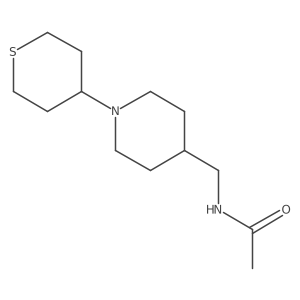 N-((1-(tetrahydro-2H-thiopyran-4-yl)piperidin-4-yl)methyl)acetamide Structure