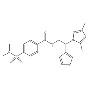 N-(2-(3,5-dimethyl-1H-pyrazol-1-yl)-2-(thiophen-3-yl)ethyl)-4-(N,N-dimethylsulfamoyl)benzamide Structure