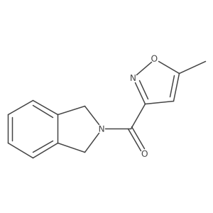Isoindolin-2-yl(5-methylisoxazol-3-yl)methanone结构式