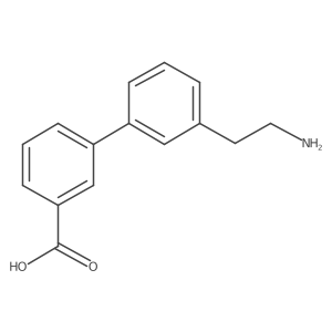 3-[3-(2-Aminoethyl)phenyl]benzoic acid结构式