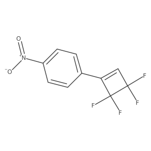 4-(3,3,4,4-Tetrafluorocyclobut-1-enyl)nitrobenzene Structure