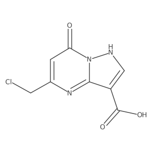 5-(Chloromethyl)-7-hydroxypyrazolo[1,5-a]pyrimidine-3-carboxylic acid Structure