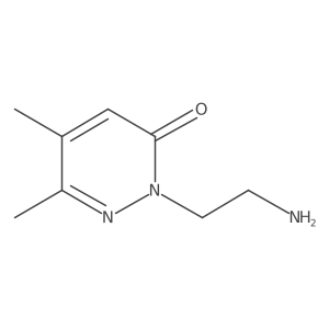 2-(2-Aminoethyl)-5,6-dimethyl-2,3-dihydropyridazin-3-one Structure