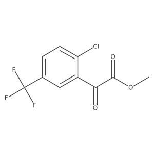 Methyl 2-(2-chloro-5-(trifluoromethyl)phenyl)-2-oxoacetate Structure