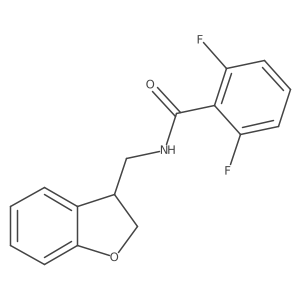 N-[(2,3-dihydro-1-benzofuran-3-yl)methyl]-2,6-difluorobenzamide Structure