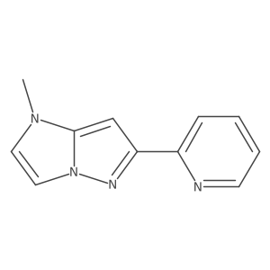 1-methyl-6-(2-pyridyl)imidazo[1,2-b]pyrazole Structure