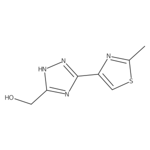 [5-(2-Methylthiazol-4-yl)-1H-1,2,4-triazol-3-yl]methanol结构式