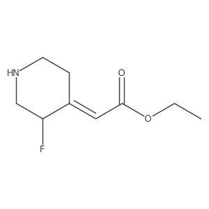 Ethyl 2-(3-fluoropiperidin-4-ylidene)acetate Structure