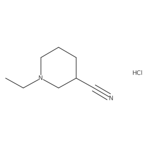 1-Ethylpiperidine-3-carbonitrile hydrochloride结构式