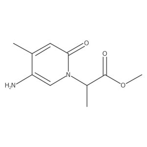 Methyl 2-(5-amino-4-methyl-2-oxo-1,2-dihydropyridin-1-yl)propanoate结构式