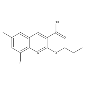 8-Fluoro-6-methyl-2-propoxyquinoline-3-carboxylic acid Structure