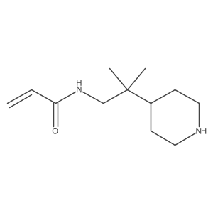 N-[2-methyl-2-(piperidin-4-yl)propyl]prop-2-enamide结构式