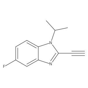 2-ethynyl-5-fluoro-1-(propan-2-yl)-1H-1,3-benzodiazole结构式