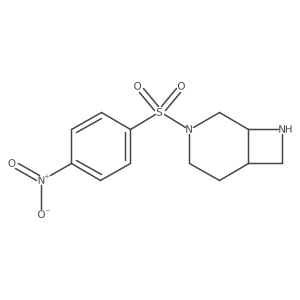 3-(4-Nitrobenzenesulfonyl)-3,8-diazabicyclo[4.2.0]octane结构式