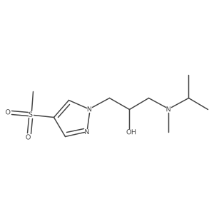 1-(4-methanesulfonyl-1H-pyrazol-1-yl)-3-[methyl(propan-2-yl)amino]propan-2-ol Structure