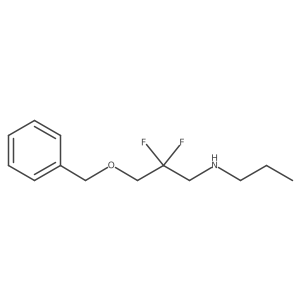 [3-(Benzyloxy)-2,2-difluoropropyl](propyl)amine Structure