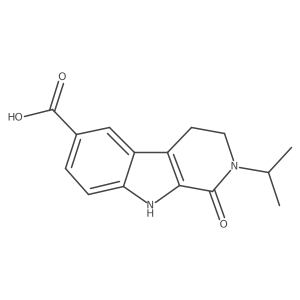 1-oxo-2-(propan-2-yl)-1H,2H,3H,4H,9H-pyrido[3,4-b]indole-6-carboxylic acid结构式