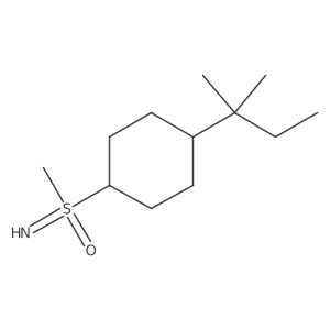 Imino(methyl)[4-(2-methylbutan-2-yl)cyclohexyl]-lambda6-sulfanone结构式