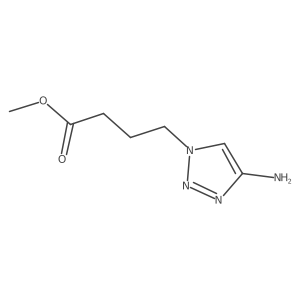 methyl 4-(4-amino-1H-1,2,3-triazol-1-yl)butanoate结构式