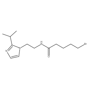 5-bromo-N-{2-[2-(propan-2-yl)-1H-imidazol-1-yl]ethyl}pentanamide结构式