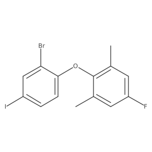 2-(2-Bromo-4-iodophenoxy)-5-fluoro-1,3-dimethylbenzene Structure