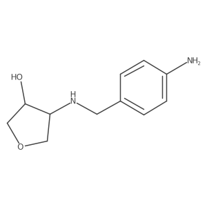 (3S,4R)-4-{[(4-aminophenyl)methyl]amino}oxolan-3-ol结构式