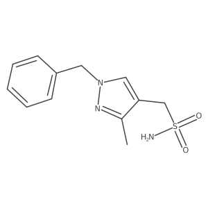 (1-benzyl-3-methyl-1H-pyrazol-4-yl)methanesulfonamide结构式