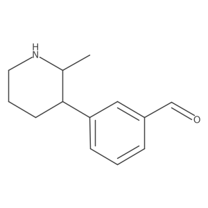 3-(2-Methylpiperidin-3-yl)benzaldehyde结构式