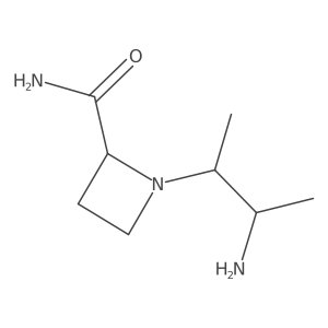 1-(3-Aminobutan-2-yl)azetidine-2-carboxamide结构式