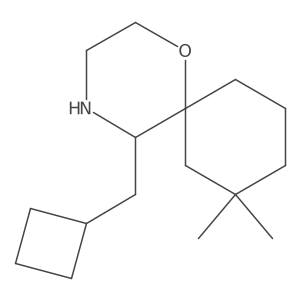 5-(Cyclobutylmethyl)-8,8-dimethyl-1-oxa-4-azaspiro[5.5]undecane Structure