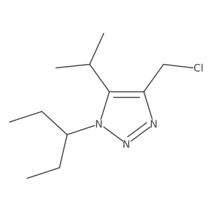 4-(chloromethyl)-1-(pentan-3-yl)-5-(propan-2-yl)-1H-1,2,3-triazole Structure