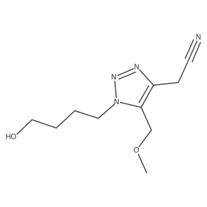 2-[1-(4-hydroxybutyl)-5-(methoxymethyl)-1H-1,2,3-triazol-4-yl]acetonitrile Structure