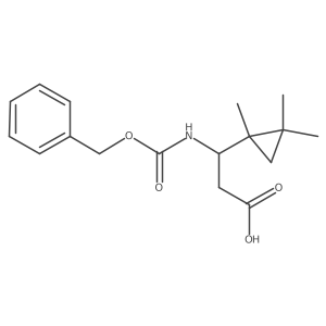3-{[(Benzyloxy)carbonyl]amino}-3-(1,2,2-trimethylcyclopropyl)propanoic acid结构式