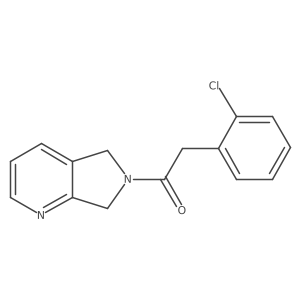 2-(2-chlorophenyl)-1-(5H-pyrrolo[3,4-b]pyridin-6(7H)-yl)ethanone Structure