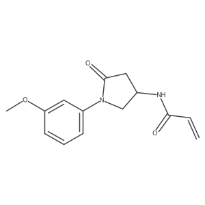 N-[1-(3-Methoxyphenyl)-5-oxopyrrolidin-3-yl]prop-2-enamide Structure