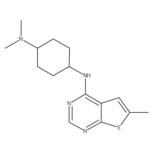 trans-N1,N1-Dimethyl-N4-(6-methylthieno[2,3-d]pyrimidin-4-yl)-1,4-cyclohexanediamine Structure