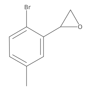 (2R)-2-(2-bromo-5-methylphenyl)oxirane结构式