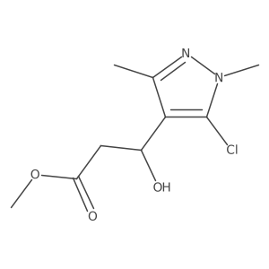 methyl (3S)-3-(5-chloro-1,3-dimethyl-1H-pyrazol-4-yl)-3-hydroxypropanoate结构式