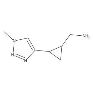 rac-[(1R,2R)-2-(1-methyl-1H-1,2,3-triazol-4-yl)cyclopropyl]methanamine结构式