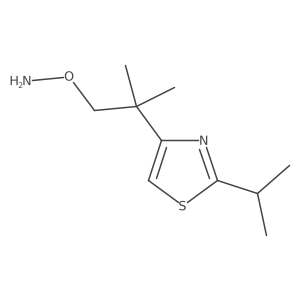 O-{2-methyl-2-[2-(propan-2-yl)-1,3-thiazol-4-yl]propyl}hydroxylamine结构式