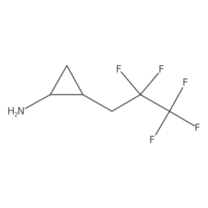 2-(2,2,3,3,3-Pentafluoropropyl)cyclopropan-1-amine Structure