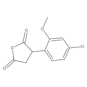 3-(4-Chloro-2-methoxyphenyl)oxolane-2,5-dione Structure