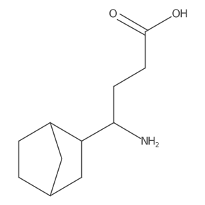 4-Amino-4-{bicyclo[2.2.1]heptan-2-yl}butanoic acid结构式