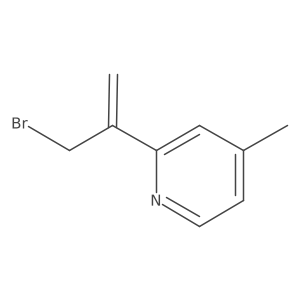 2-(3-Bromoprop-1-en-2-yl)-4-methylpyridine结构式