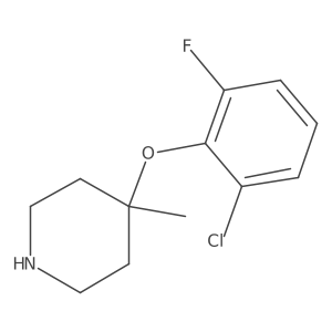 4-(2-Chloro-6-fluorophenoxy)-4-methylpiperidine Structure