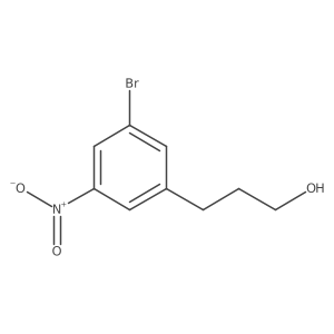 3-(3-Bromo-5-nitrophenyl)propan-1-ol结构式